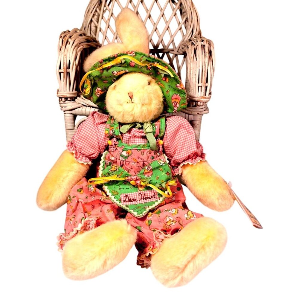 NWT Bunnies By The Bay Vintage 15" 2002 Hallmark Little Bit Bunny Plush Doll Pin